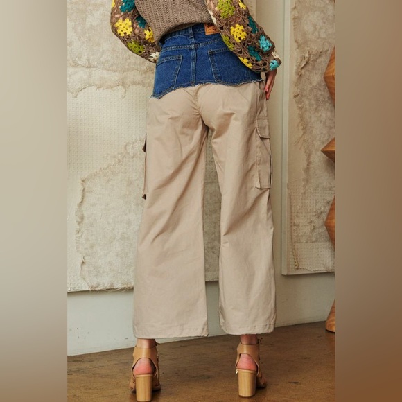 #01 Fall Denim Cargo Pants - Picture 6 of 10